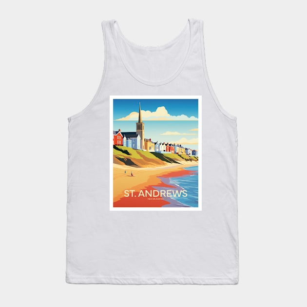 ST ANDREWS Tank Top by MarkedArtPrints